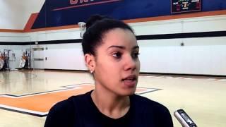 Amber Moore Post-Practice Interview 2/20/14