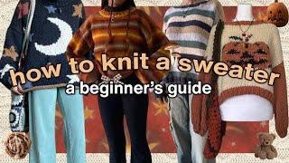 ˖𓍢ִ໋ A Guide to Knitting The Sweater of Your Dreams | Knitting tutorial + Duplicate Stitch tutorial