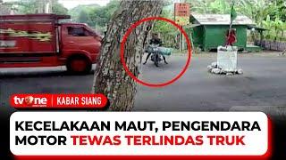 Kecelakaan Maut, Detik-detik Truk Tabrak Motor di Lumajang 1 Tewas | Kabar Siang tvOne