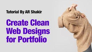 How to create clean web design for your portfolio