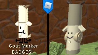 HOW TO GET Goat Marker BADGES! Find the Markers (ROBLOX)