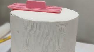 Crumbcoat & decorate fondant cake/How to decorate a fondant Cake beginners/ Panelling Method #fyp