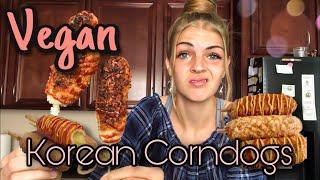 I Made VEGAN KOREAN CORNDOGS?!