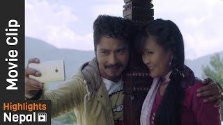 Soltini Sanga Selfie - KABADDI KABADDI Movie Scene |  Saugat Malla, Rishma Gurung