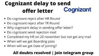 Selected !! Offer Letter Released Cognizant GenC | LOI and OL | How to accept Offer? | Rejected ?