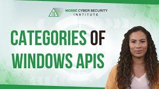 Categories of Windows APIs