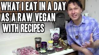 What I Eat in a Day as a Raw Food Vegan with Recipes