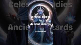 Celestial Bodies as Ancient Wizards | AI Generated #shorts