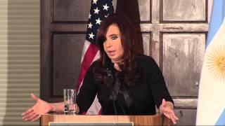 President Kirchner Opens New Lecture Series on Argentina (English Version)