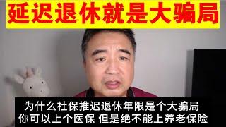 翟山鹰：为什么说延迟退休就是大骗局丨社保 医保哪个值得买