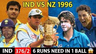 INDIA VS NEW ZEALAND 2ND ODI 1999 | FULL MATCH HIGHLIGHTS | MOST THRILLING MATCH EVER