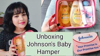 Johnson's Baby Hamper Unboxing || Newborn Baby Products with Quick Review || Sunaina Kapur