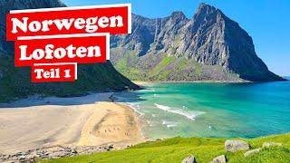 Norwegens traumhafte Lofoten - karibische Strände - atemberaubende Wanderungen - Wohnmobil Urlaub 4k