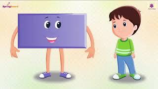 Rectangle - Rhyme For Kids | Junior KG Rhymes | Periwinkle