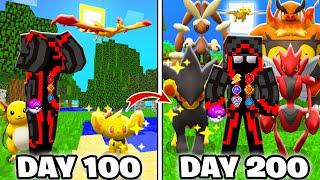 I SURVIVED 200 DAYS IN MINECRAFT PIXELMON! THE ADVENTURE CONTINUES!