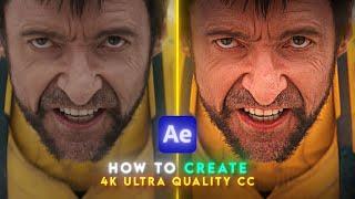 4K Quality Tutorial After Effects + Topaz | 4K Color Correction