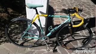 La storica bianchi mega pro chromolite, pantani 1997 prima serie in acciaio stupenda e leggerissima