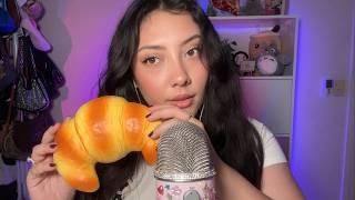 ASMR sticky fingertip tapping, mouth sounds, hand movements  try not to tingle!