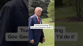 Trump on arresting Gov. Gavin Newsom: 'I'd do it'