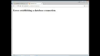 How to install wordpress.  Error establishing a database connection solved in wordpress