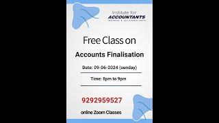 #accounts #finalisation #free class