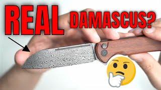 Civivi Chevalier Review and Demonstration: Damascus Steel Folding Knife