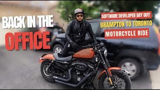 A Day in the Life of a Software Developer: Motorcycle Commute from Brampton to Toronto ️