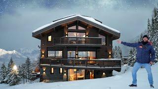 Inside Courchevel's Most Luxurious Ski-in-Ski-Out Designer Chalet with indoor pool, cinema room etc!