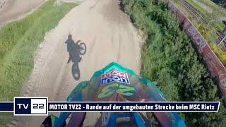 Neues Motocross Streckenlayout beim MSC Rietz nach Umbau Sept 2021 zeigt Peter Scheyrer - MOTOR TV22