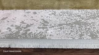 Olympia OL02 Grey Gold Border Modern Rug