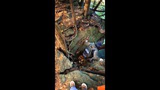 Close call while climbing down this cliff #climbing #explore #gopro #adventure #lucky #360