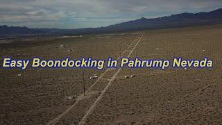 Easy Boondocking in Pahrump Nevada