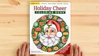 Holiday Cheer Coloring Book Flip-Through