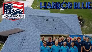 Owens Corning, Duration series,  Harbor Blue.  Ocala Roofing contractor. 352-625-ROOF (7663)