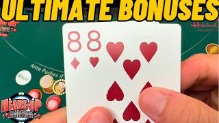 Quickest TRIPLE UP With a Side of the MOST Bonuses in a Single Session! Heads Up Hold'em Poker