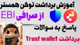 برداشت توکن همستر از صرافی Ebi | برداشت از طریق تراست ولت | پاسخ به سوالات 