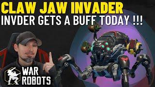 War Robots Big Invader Buff And Best Builds | Claw Jaw Invader