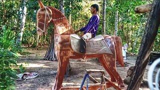 WOOD ROCKING HORSE  2024 | ALREADY DONE️| WATCH THE FULL VIDEO