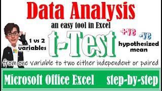 How to conduct t-Test in Excel