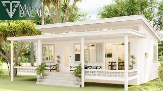 Simple House Design Small Farmhouse Idea | 9.5x10.3 Meters