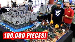 Huge LEGO Black Falcon Shadow Castle with Full Interior! 100,000 Pieces