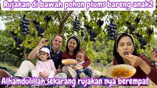 PERTAMA KALI RUJAKAN DI BAWAH POHON PLUMS BARENG ANAK2 || ALHAMDULILLAH SEKARANG RUJAKAN NYA BER4