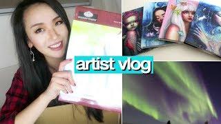 Art supply unboxing + NEW SKETCHBOOKS  ARTIST VLOG 38