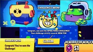 Collecting All 9 *Normal Challenge*(April Fool's) Rewards | Brawlstars