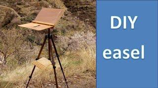 DIY easel for watercolor sketching and painting en plein air (Compact. lightweight & easy to make!)