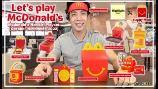 Let's Play McDonald's (McDonald's Playset Happy Meal Toys) Narikiri Mcdonalds Toys 2022 Philippines