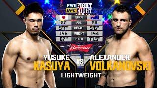 UFC Debut: Alexander Volkanovski vs Yusuke Kasuya | Free Fight