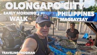 Early Morning Walk Along Magsaysay Drive In Olongapo City, Philippines 