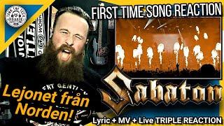 ROADIE REACTIONS | "Sabaton - The Lion from the North (Lyric/MV/Live | Triple Reaction)"