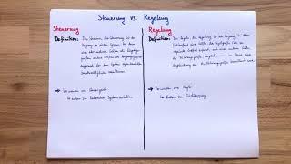 Steuerung vs. Regelung | Regelungstechnik